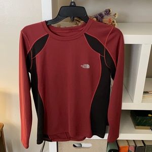 Burgundy North Face Shirt